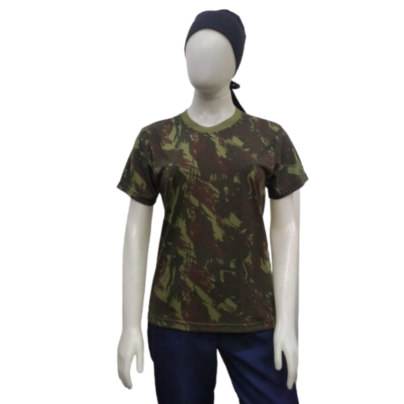 babylook camuflado exercito brasileiro frente