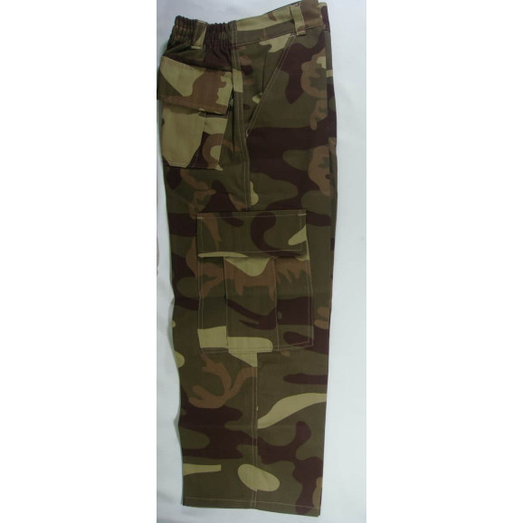 calça infantil camuflado marrom