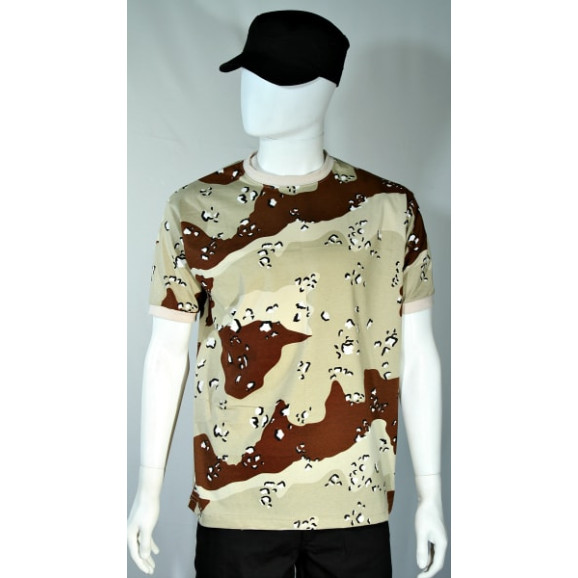 camiseta camuflado chocolate chip manga curta frente