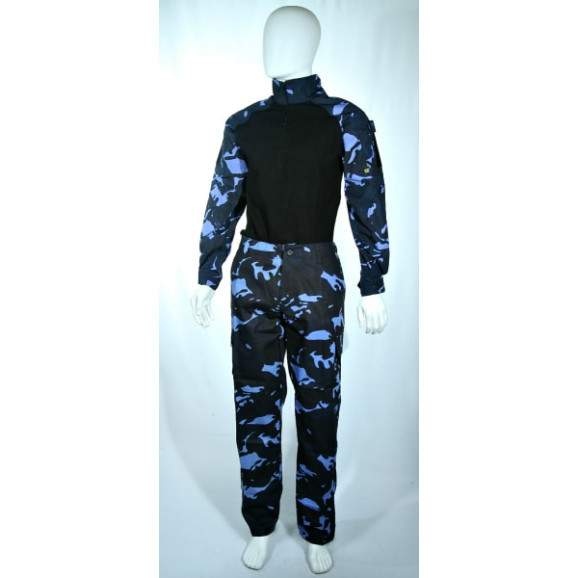 Farda Combat Shirt camuflado azul frente