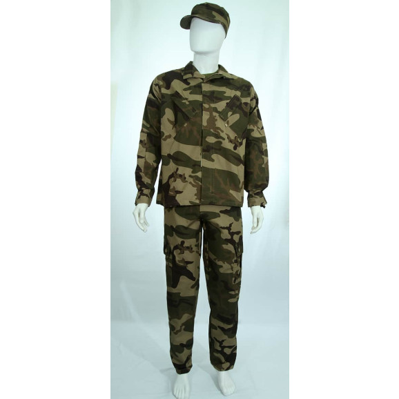 Farda mariner camuflado marrom frente