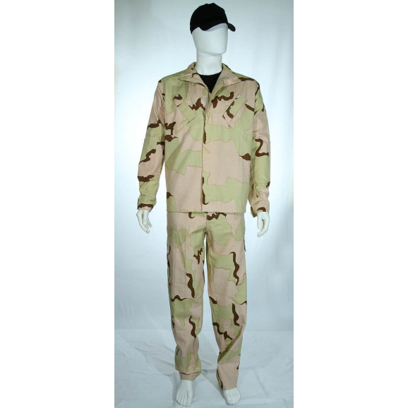 farda mariner camuflado deserto tricolor frente