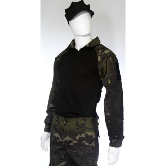 gandola combat shirt multicam black frente