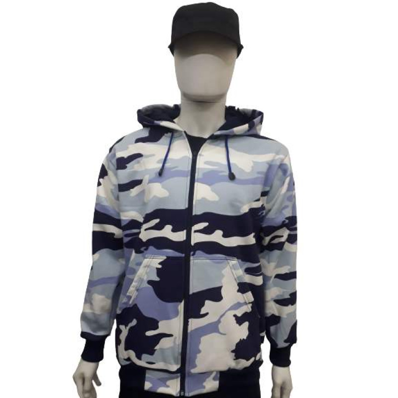Moletom camuflado cinza top