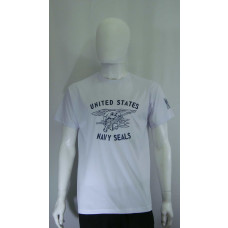 Camiseta Manga Curta Navy Seals Branco