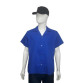 camisa profissional gola e botões azul royal frente