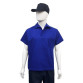 camisa profissional gola italiana azul royal frente