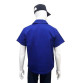 camisa profissional gola italiana azul royal costas