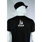 camiseta CCCP preta manga curta detalhe costas