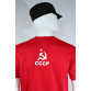 camiseta CCCP vermelha manga curta detalhe costas