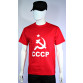 camiseta CCCP vermelha manga curta frente