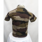 Camiseta Infantil camuflado marrom costas