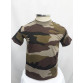 Camiseta Infantil camuflado marrom frente