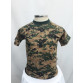 Camiseta Infantil Camuflado Digital Marpat Woodland frente