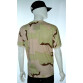 camiseta camuflado deserto tricolor manga curta costas