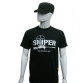 camiseta sniper preta manga curta frente