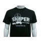 camiseta sniper preta manga curta detalhe frente