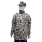 jaqueta militar m65 digital deserto com gola alta