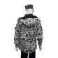jaqueta militar m65 digital gelo costas com capuz aberto