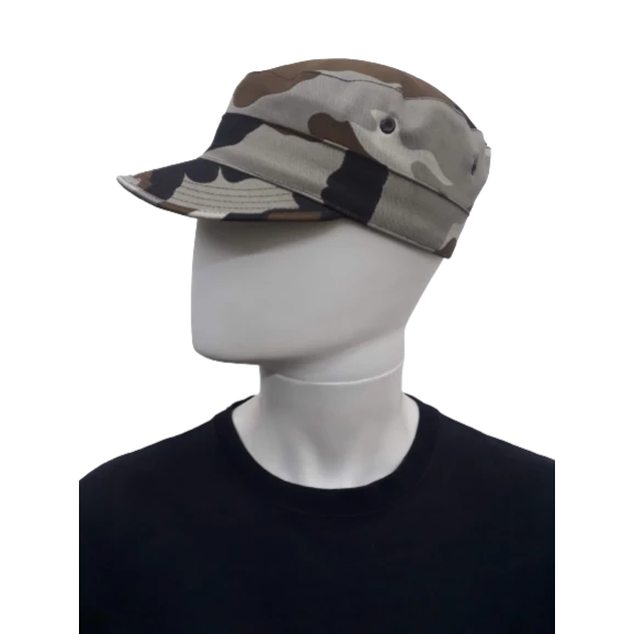 bone militar camuflado moka lado esquerdo