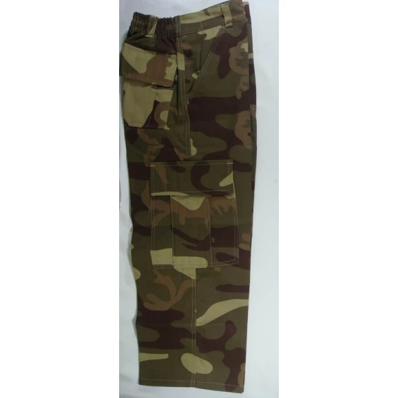 calça infantil camuflado marrom