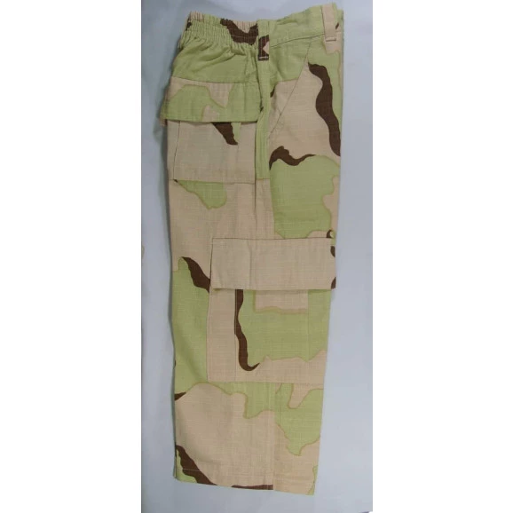 calça infantil camuflado deserto tricolor