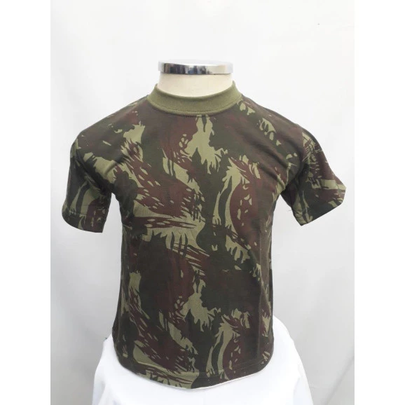 Camiseta Infantil Camuflado Exército Brasileiro frente