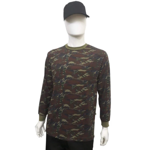 camiseta camuflado FAB manga longa frente