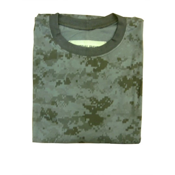 camiseta camuflado digital cinza manga curta