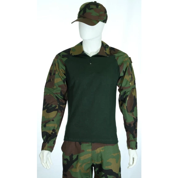 gandola combat shirt camuflado verde frente