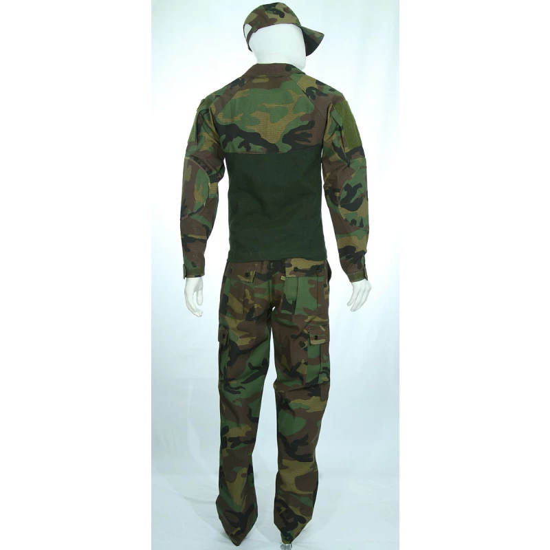 Conjunto Combat Shirt Americano Woodland