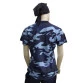 babylook camuflado azul costas