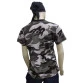 babylook camuflado cinza costas