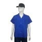 camisa profissional gola e botões azul royal frente