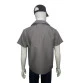 camisa profissional gola italiana cinza costa