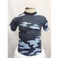 Camiseta Infantil camuflado azul frente