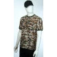 camiseta camuflado digital americano manga curta lado