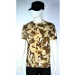 camiseta camuflado deserto manga curta frente