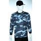 camiseta camuflado azul manga longa lado