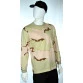 camiseta camuflado deserto tricolor manga longa lateral