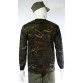 camiseta camuflado multicam black manga longa costas