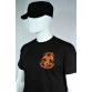 camiseta israel paratroopers preta manga curta detalhe frente