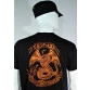 camiseta israel paratroopers preta manga curta detalhe costas
