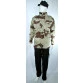 jaqueta m65 chocolate chip terbrim frente gola fechada com calça