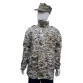 jaqueta militar m65 digital deserto com gola alta