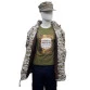 jaqueta militar m65 digital deserto frente aberta