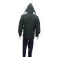 jaqueta m65 verde militar costas com capuz e calça
