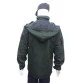 jaqueta m65 verde militar costas com capuz aberto
